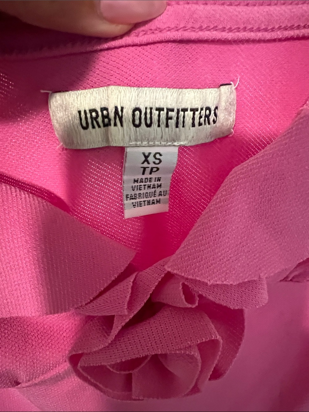 Urban Outfitters Pink Ruffle Camisole Top size xs - Picture 4 of 6